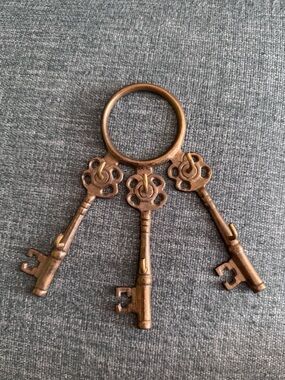 Vintage Brass key holder